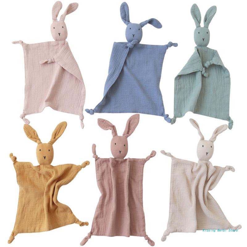 Baby Soothing Towel Soft Rabbit for Doll Cotton Teether Infant Comfort Sleeping Nursing Cuddling Blanket Toys To Drop Shipping