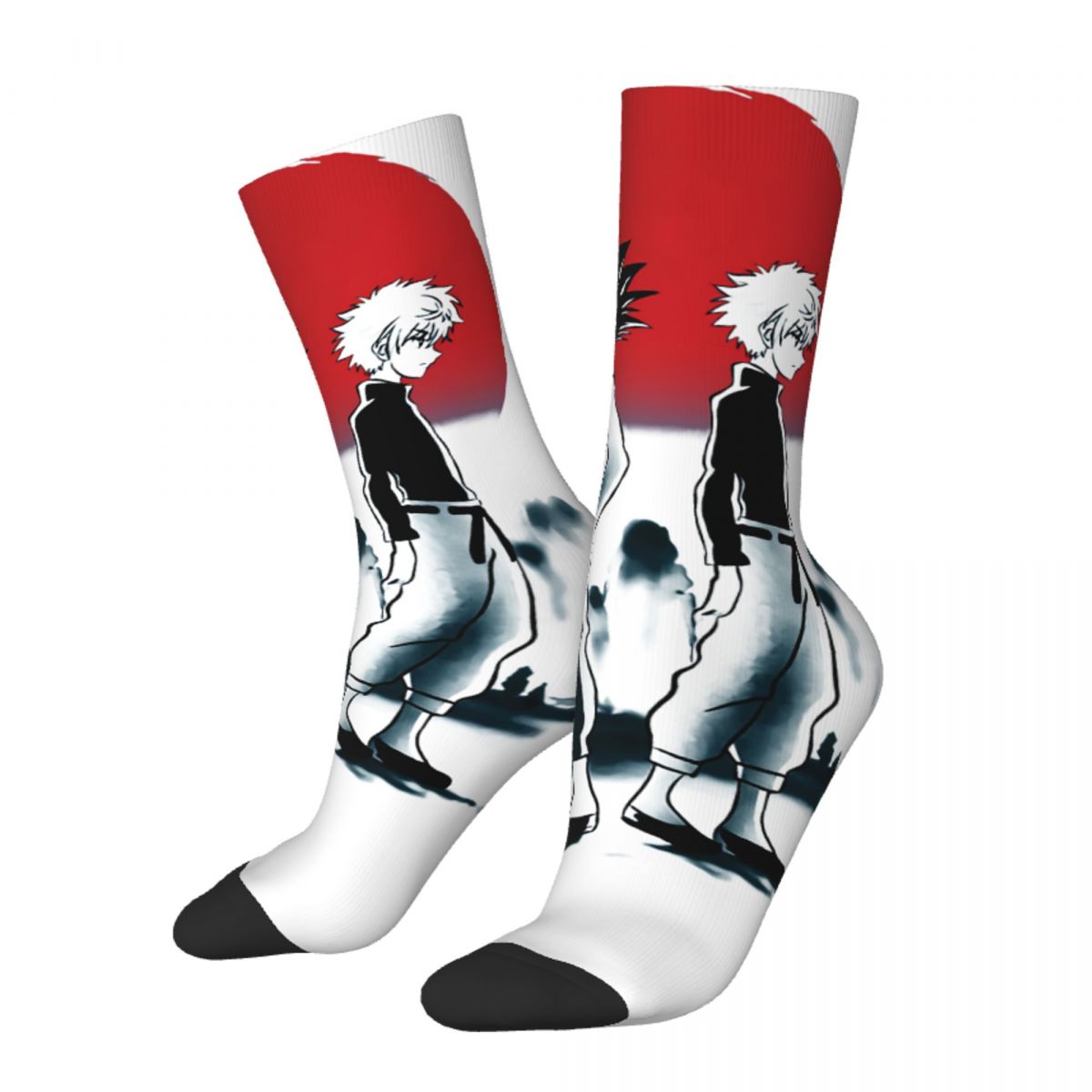 Funny Happy Men's Socks Retro Hunters Retro Harajuku Hunter x Hunter Anime Hip Hop Novelty Seamless Crew Crazy Sock Gift Pr