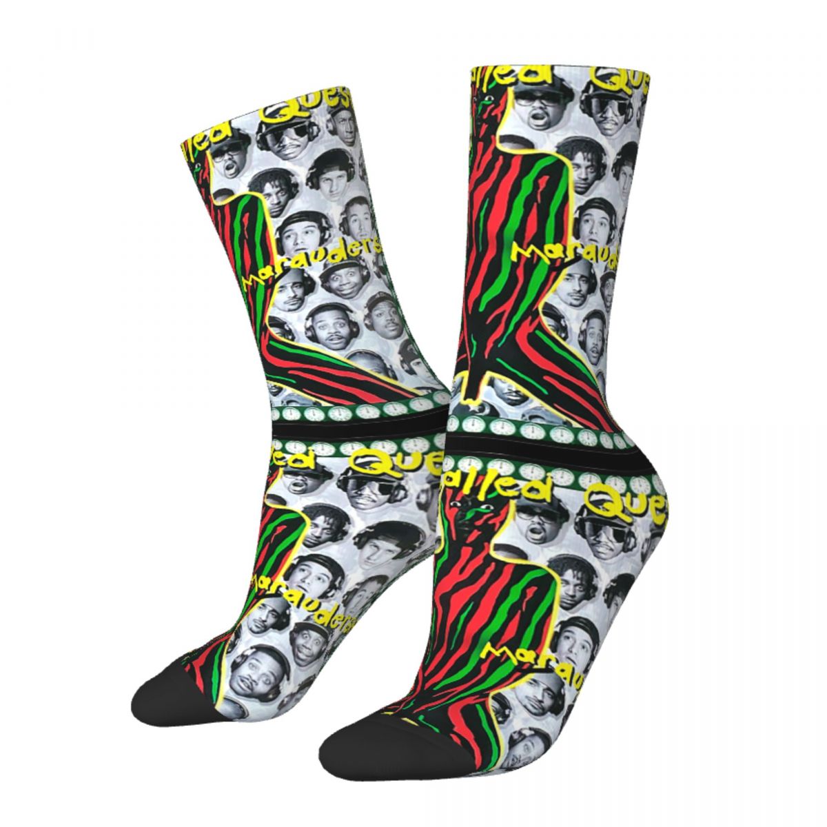 Autumn Winter Casual Women Men ATCQ A Tribe Called Quest Hip Hop Socks Sweat Absorbing Sports Socks