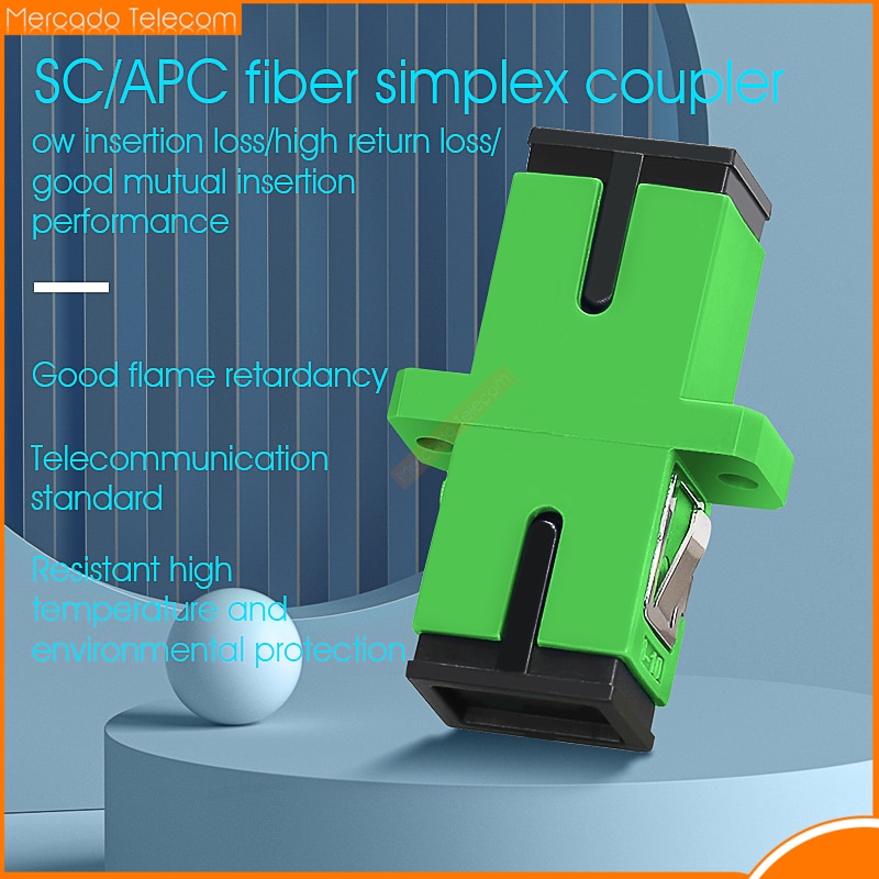50-400Pcs Lot Fiber Optic Connector Adapter SC/UPC SM Flange Singlemode Simplex SC-SC APC Coupler Special Wholesale to Brazil