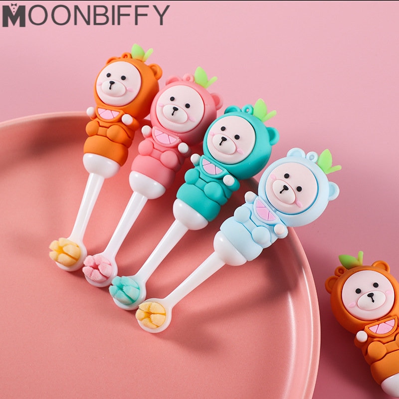 Cartoon Bear Baby Toothbrush Soft Bristle Children's Toothbrush Baby Lovely Clean Teeth Brushing Baby Dental Care Items