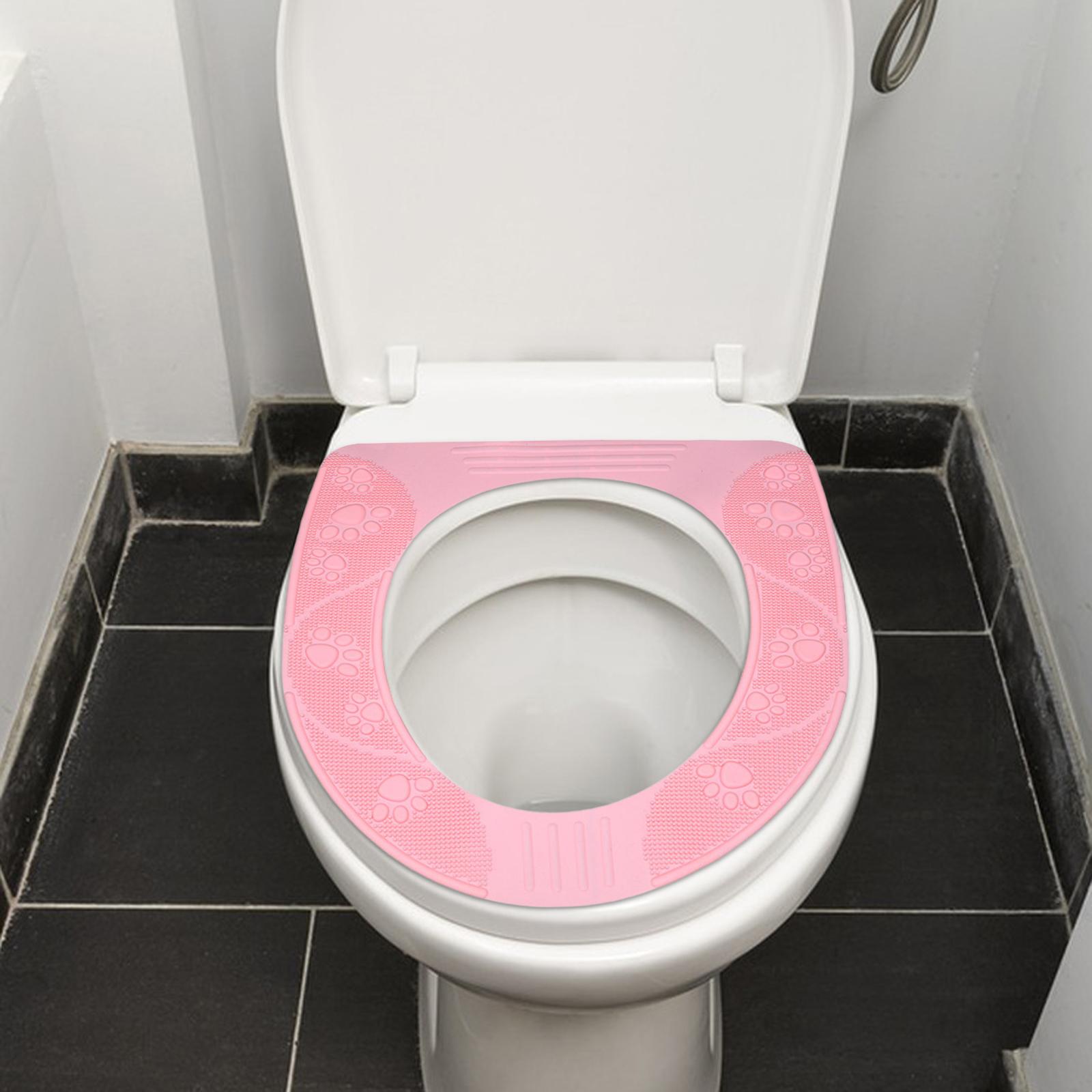 Toilet Seat Cover Comfortable Reusable Suction Toilet Seat Mat for Traveling