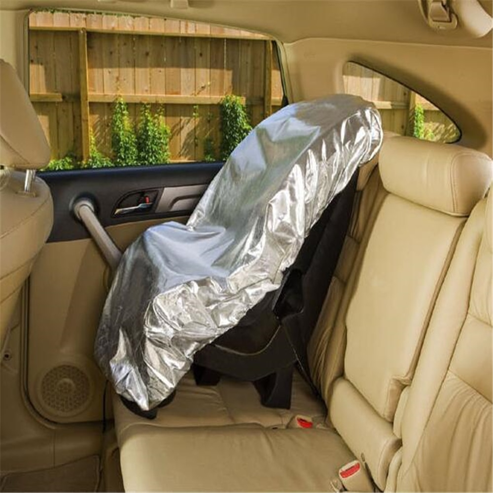 Baby Car Seat Sun Shade Cover For Child Kids Infant Auto Safety Seat Stroller Aluminium Film Sunshade Dust UV Protector