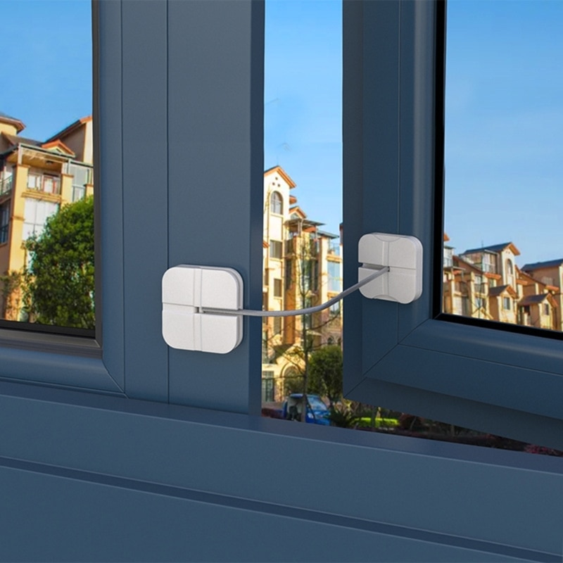 Safety Refrigerator Door Lock for Baby Toddler Security Protective Door Proofing Lock for Child Non-Drill Window Locks