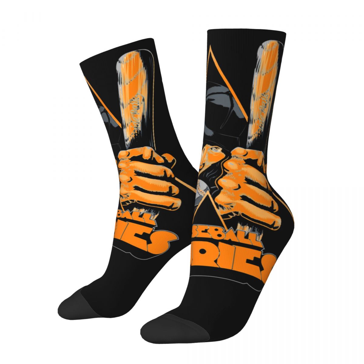 Funny Sock for Men Baseball Furies Cult Movie Classic Vintage A Clockwork Orange F Alexander Film Printed Crew compression Sock