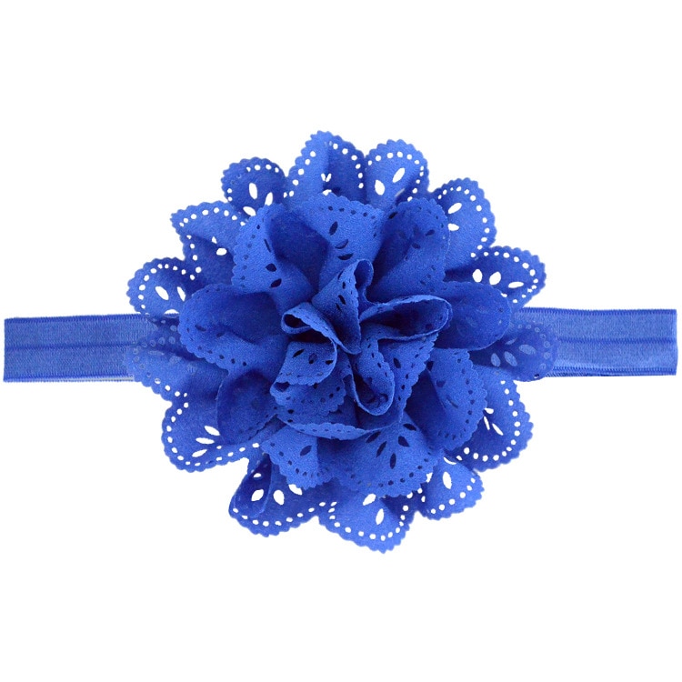 FBE CDG Children's Hairband Snow Fabric Flower Baby Stretch Headband Baby Photo Shoot Hairband Hair Accessories