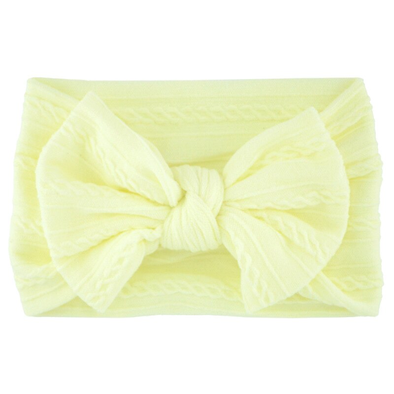 1Pcs Newborn Baby Headband for Girls Elastic Knit Children Turban Baby Bows Soft Nylon Cute Kids Headwear Hair Accessories