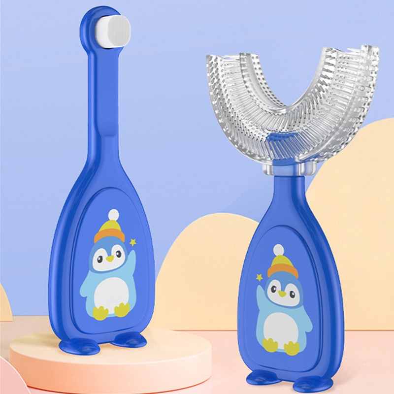 U-shaped Children's Toothbrush Baby Silicone Teeth Tooth Brush Kids Dental Oral Care Cleaning Tool Baby Items 2-12Y Toothbr