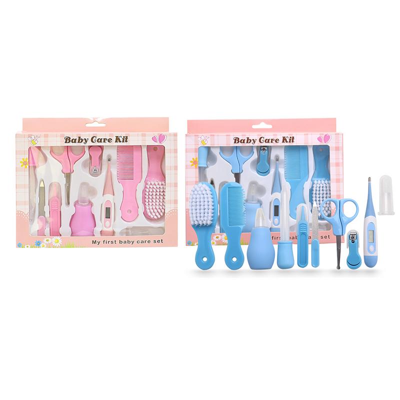 10Pcs/Set Baby Nail Trimmer Healthcare Kit Health Care Kit Portable Newborn Baby Grooming Kit Nail Clipper Safety Care Set