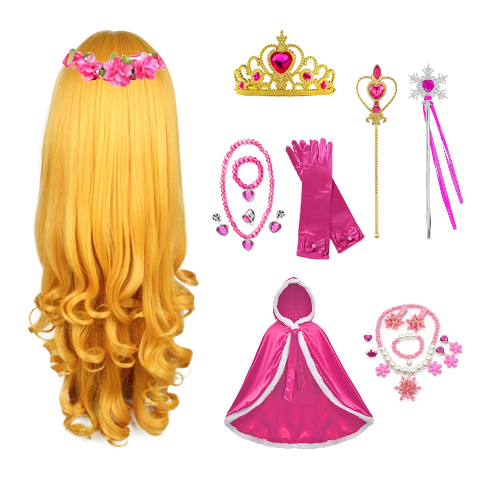 Princess Children Tiara Headdress Headwear Cute Princess Crowns Hairband Headdress For Girls Kids Headband Aurora Accessories