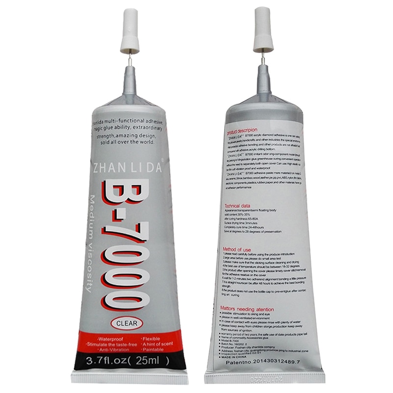 1Pcs 15ml/25ml Upgrade Multi-function Strong Adhesive Diy Super B7000 Shell Rhinestone Waterproof Super Glue for Furniture Toys