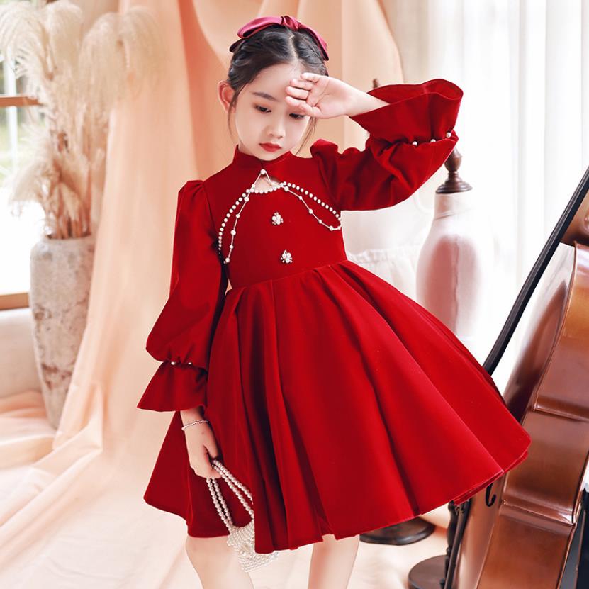 Baby Spanish Royal Lolita Princess Ball Gown Infant Birthday Baptism Party Dresses For Girls Easter Eid A2275
