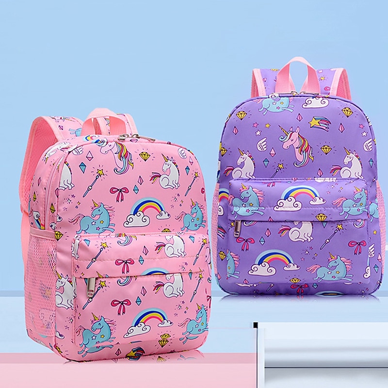 Girl Unicorn Schoolbags Lager Capacity Cartoon School Backpack Kindergarten Primary School Backpacks Kawaii Kids Bag