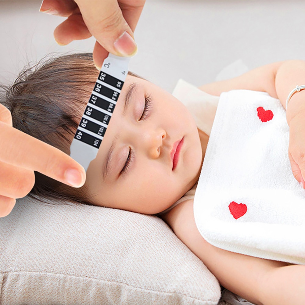 Forehead Temperature Sticker Children'S Thermometer Lcd Digital Display Baby Forehead Temperature Sticker