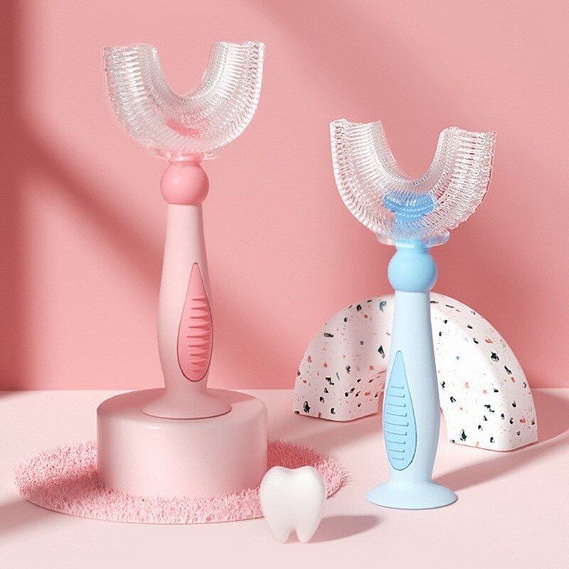 Baby U Shape Toothbrush For Babies 360 Degree Teeth Clean Soft Fur Food Grade Material Children Toothbrush Kids Supplies Daily