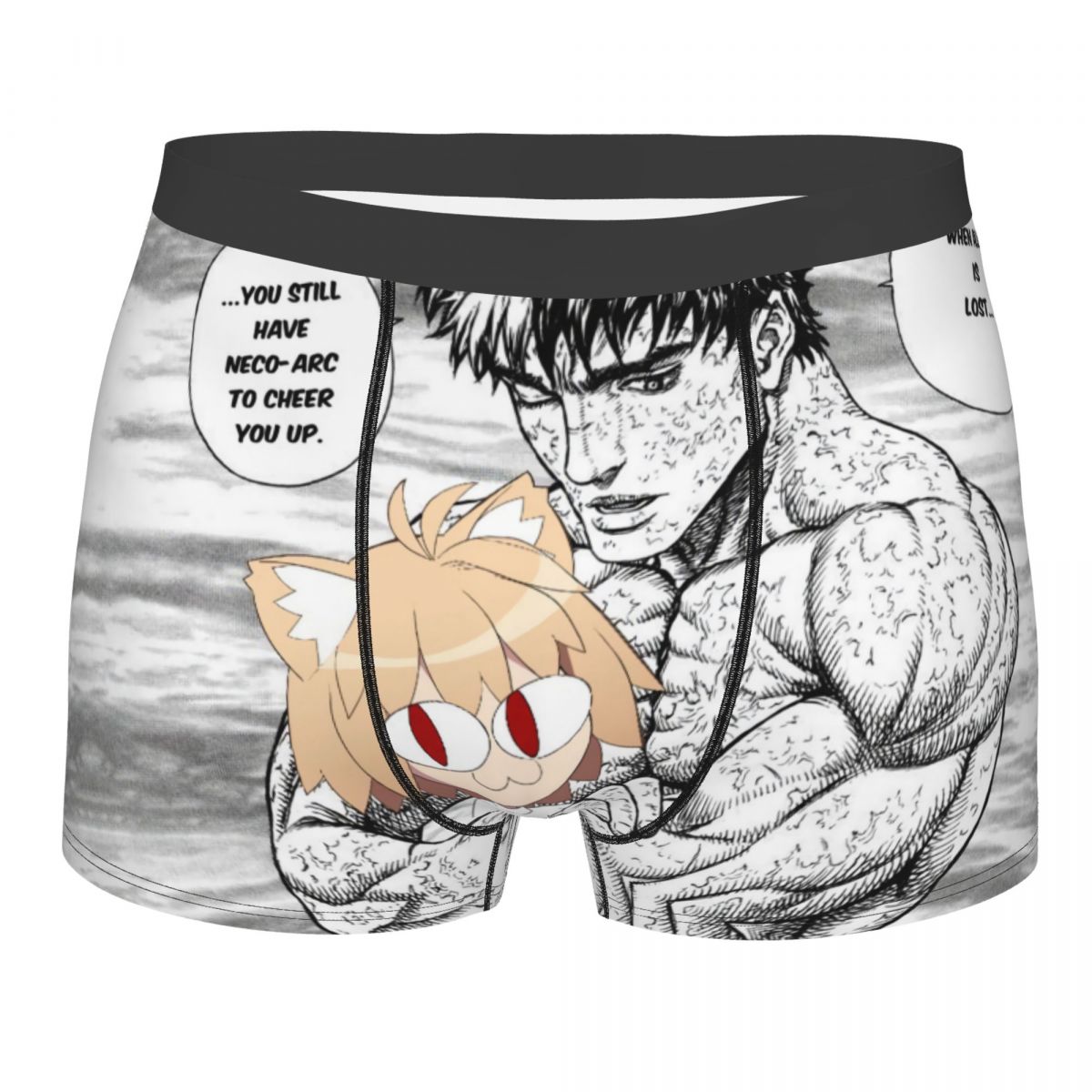 Berserk With Neco Arc Underwear Male Sexy Print Customized Boxer Briefs Shorts Panties Breathable Underpants