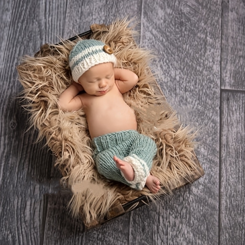 Optional Crochet Knitted ClothesNewborn Photography Props Photo Accessories Baby Costumes Boys and Girls