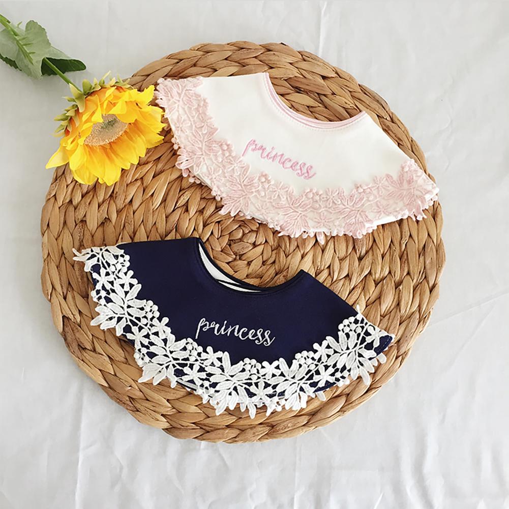 Beautiful Saliva Wipe Exquisite Baby Bib Round Shape Baby Bow Towel Dirt Resistant
