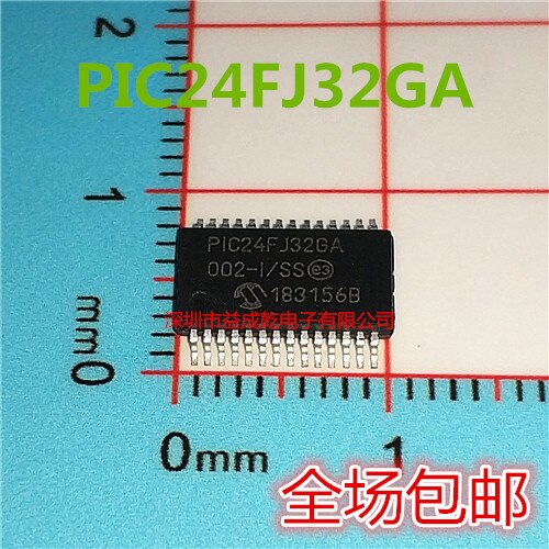 10pcs original new PIC24FJ32GA PIC24FJ32GA002-I/SS SSOP28 16 bit flash memory microcontroller
