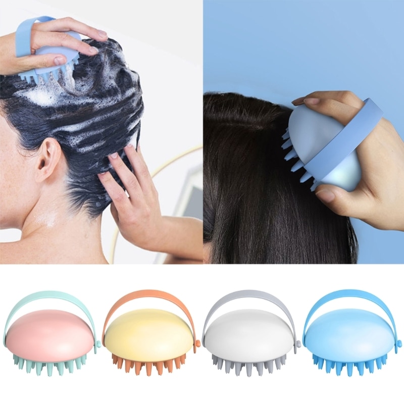 Head Brush Body Hair Massage Brush Soft Shampoo Brush Hair Washing Comb Shower Brush Bath SPA Massage Brush Hair Brush A2UB