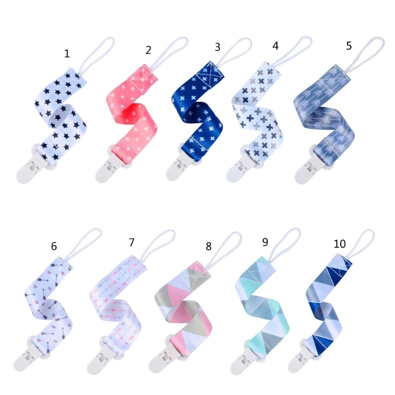 1 Pack Baby Dummy Clip Pacifier Strap Holder Washable Soother Clip Chain Unisex