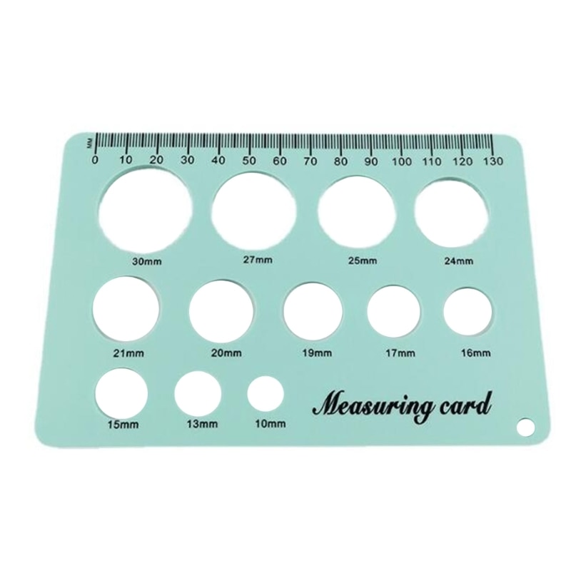 Breast Pump Flange Measuring Tool Nipple Circle Ruler Silicone Food Grade Nipple Sizing Ruler with 12 Size Diameter