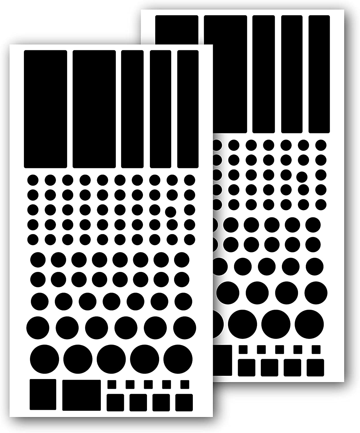 2 Sheets - 80-100% Light Blocking Stickers Electronic Devices Electronic Light Cover Stickers