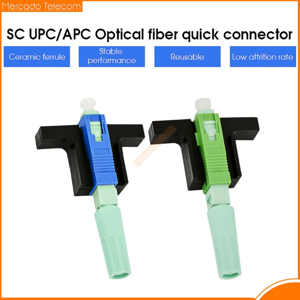wholesales 58MM Fixed-length Block LX58 Single-Mode SC UPC Fast Connector FTTH Tool 58mm Connector Quick Connector