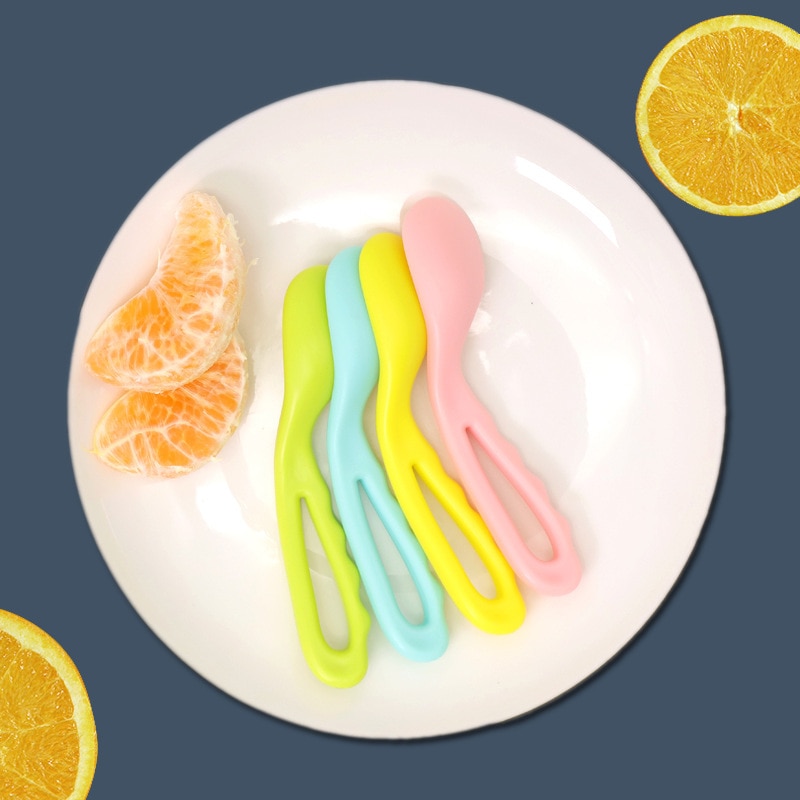 Spoon Fork Set with Storage Box for Toddler Baby Boy Girl Bendable Solid Color Spoon Fork Utensils Newborn Baby Feeding Stuff