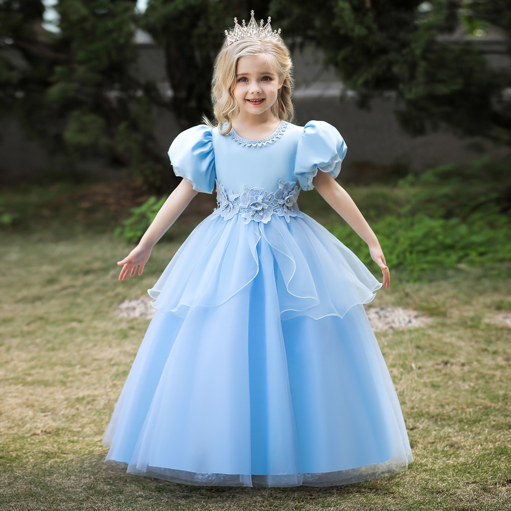 Kids Princess Dress For Girls Birthday Wedding Party Dresses Fancy Carnival Halloween Costume Children Formal Evening Vestidos