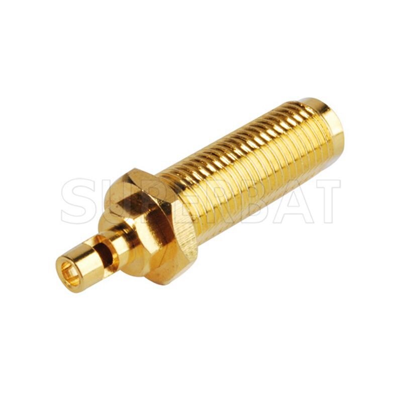 Superbat 10pcs 50 Ohm SMA Female Straight Crimp Attachment for 1.37mm,1.13mm Cable