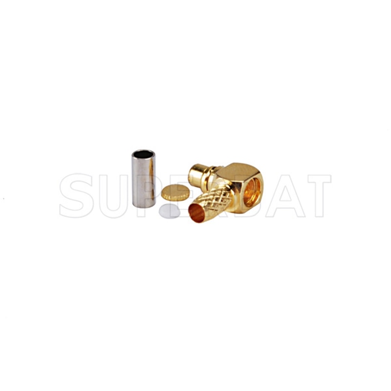 Superbat 10pcs RP-MMCX Crimp Male (Jack pin) RF Coaxial Connector for Cable RG174 RG188A RG316 LMR100