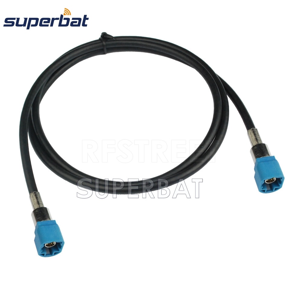 Superbat 6pcs/lot Vehicle High-speed Transmission FAKRA HSD Z Water Blue LVDS 3m Shielded Dacar 535 4-Core Cable