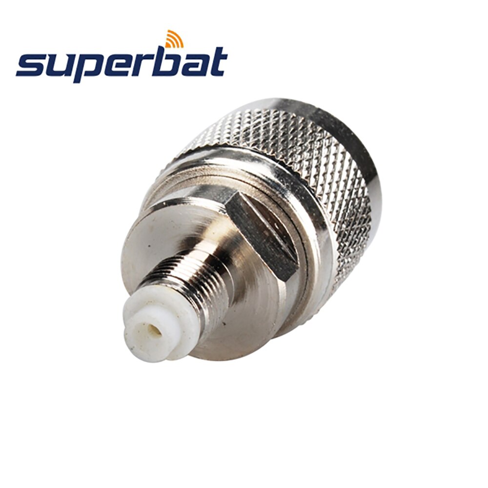 Superbat 5pcs N-FME Adapter N Male to FME Female Straight 50 Ohm Cable Mount RF Coaxial Connector