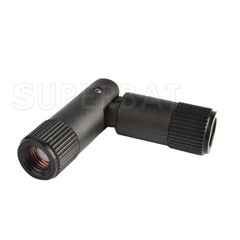 Superbat 5pcs Antenna Adapter RP-SMA Plug to Male Right Angle Straight RF Coaxial Cable
