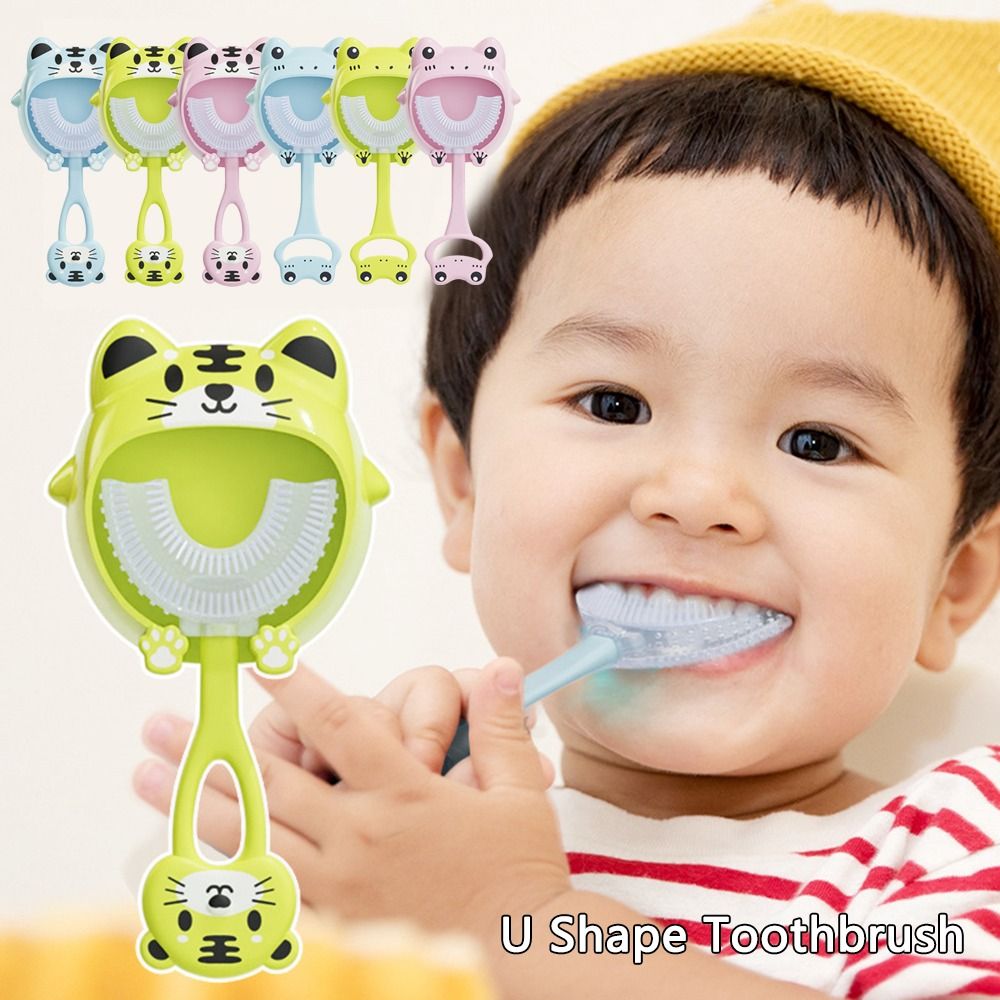 Useful A Dent Enfant For Teeth Cleaning Oral Care Tooth Brush U Shape Toothbrush Teeth Clean Brush Cleaning Brosse