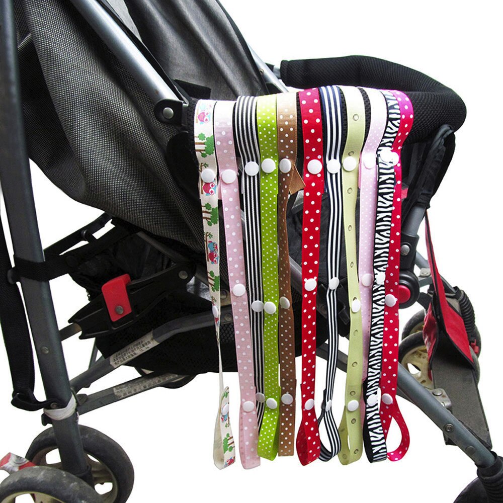 1pc Baby Stroller Accessories Toys Teether Pacifier Bottle Anti-lost Chain Strap Holder Belt Colorful Pacifier Clip For Stroller