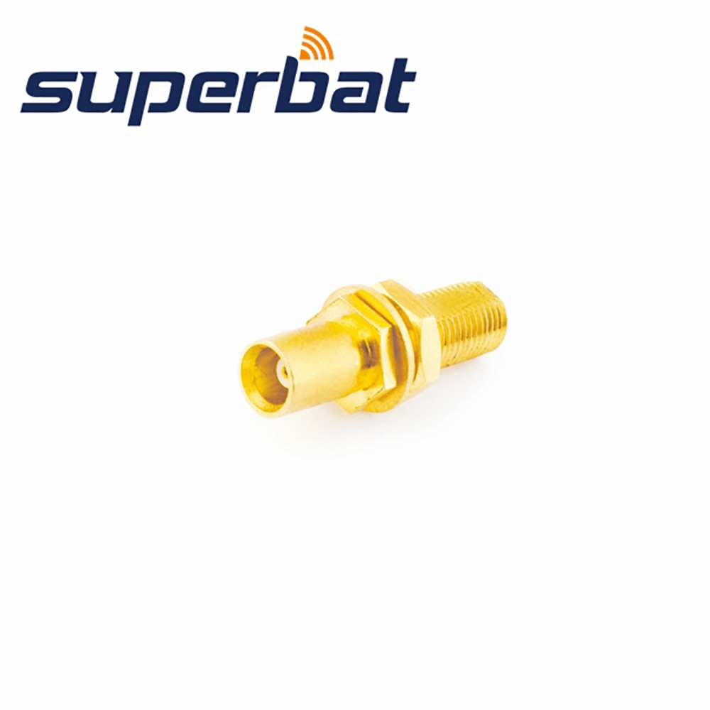 Superbat MCX Adapter MCX Jack to Female Bulkhead Straight RF Coaxial Connector