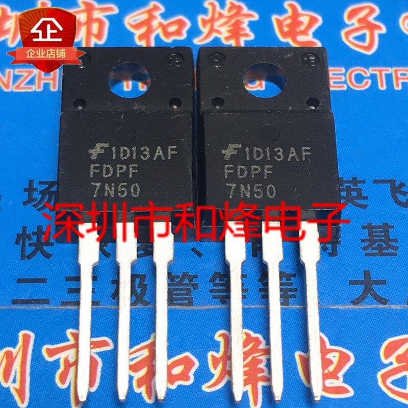 30pcs original new FDPF7N50 TO-220F 500V 7A