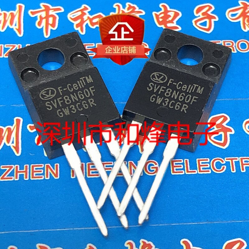 30pcs original new SVF8N60F TO-220F 600V 8A