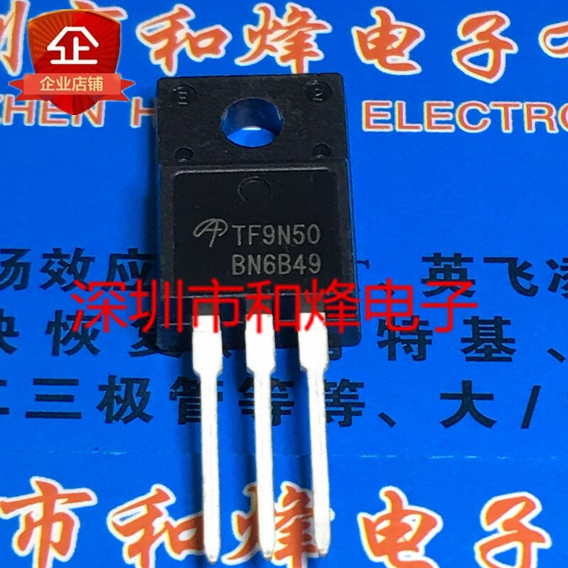 30pcs original new TF9N50 AOTF9N50 TO-220F 500V 9A