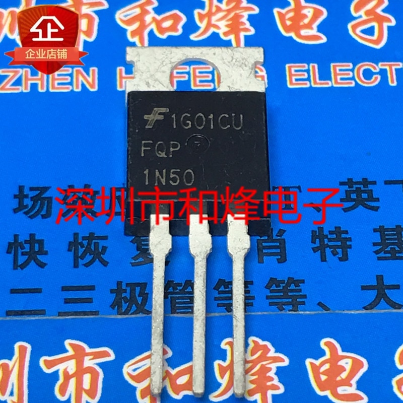 30pcs original new FQP1N50 TO-220 500V 1A