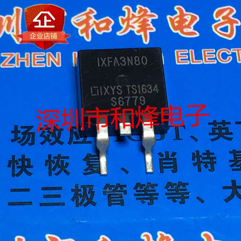 30pcs original new IXFA3N80 TO-263 800V 3.6A