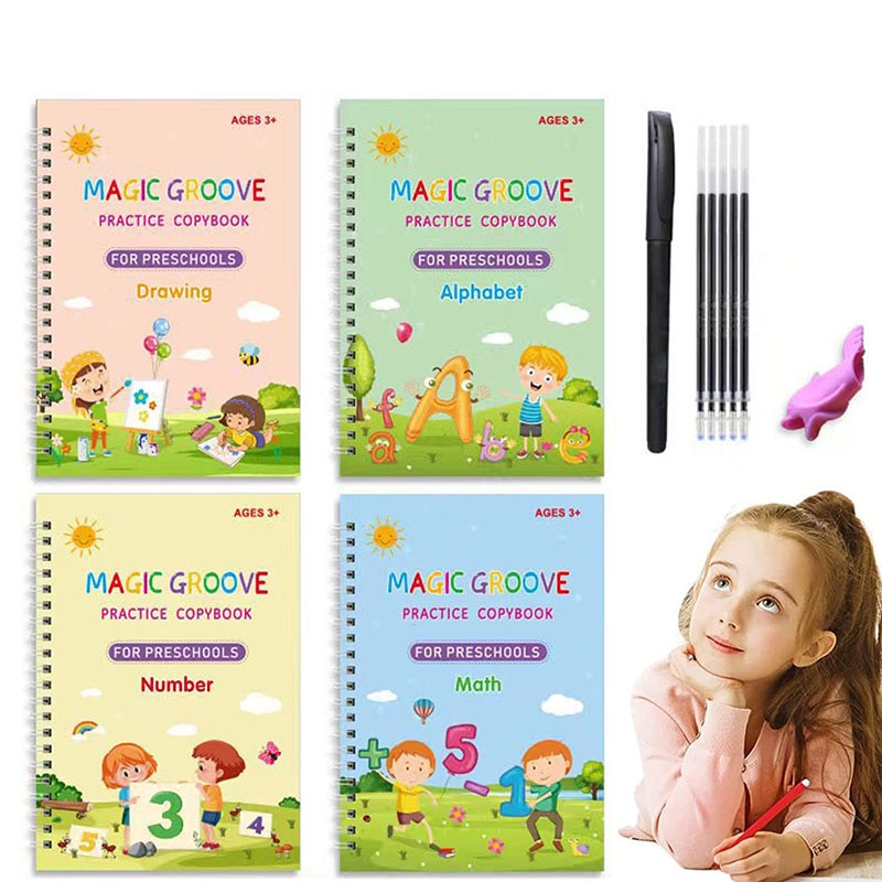 Children's Groovd Magic Copybook Grooved Handwriting Book Practice Magic Copybooks Groovd Libros Livros Libro Art