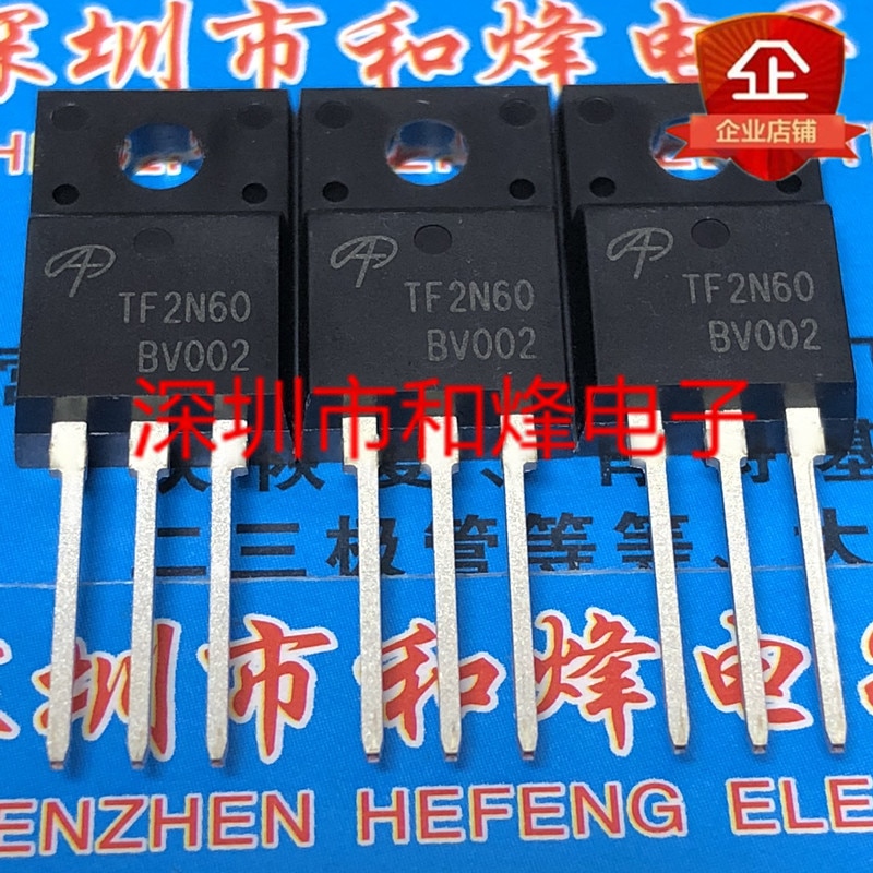 30pcs original new TF2N60 AOTF2N60 TO-220F 600V 2A