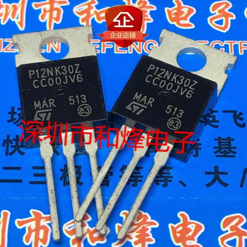 30pcs original new P12NK30Z STP12NK30Z TO-220 300V 9A