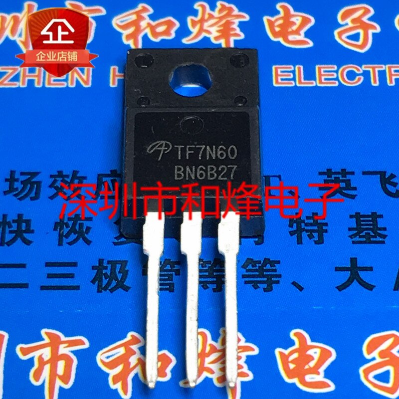 30pcs original new TF7N60 AOTF7N60 TO-220F 600V 7A