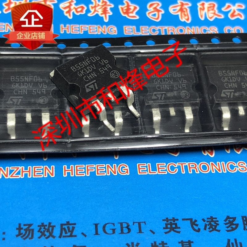 30pcs original new B55NF06 STB55NF06 TO-263 60V 50A