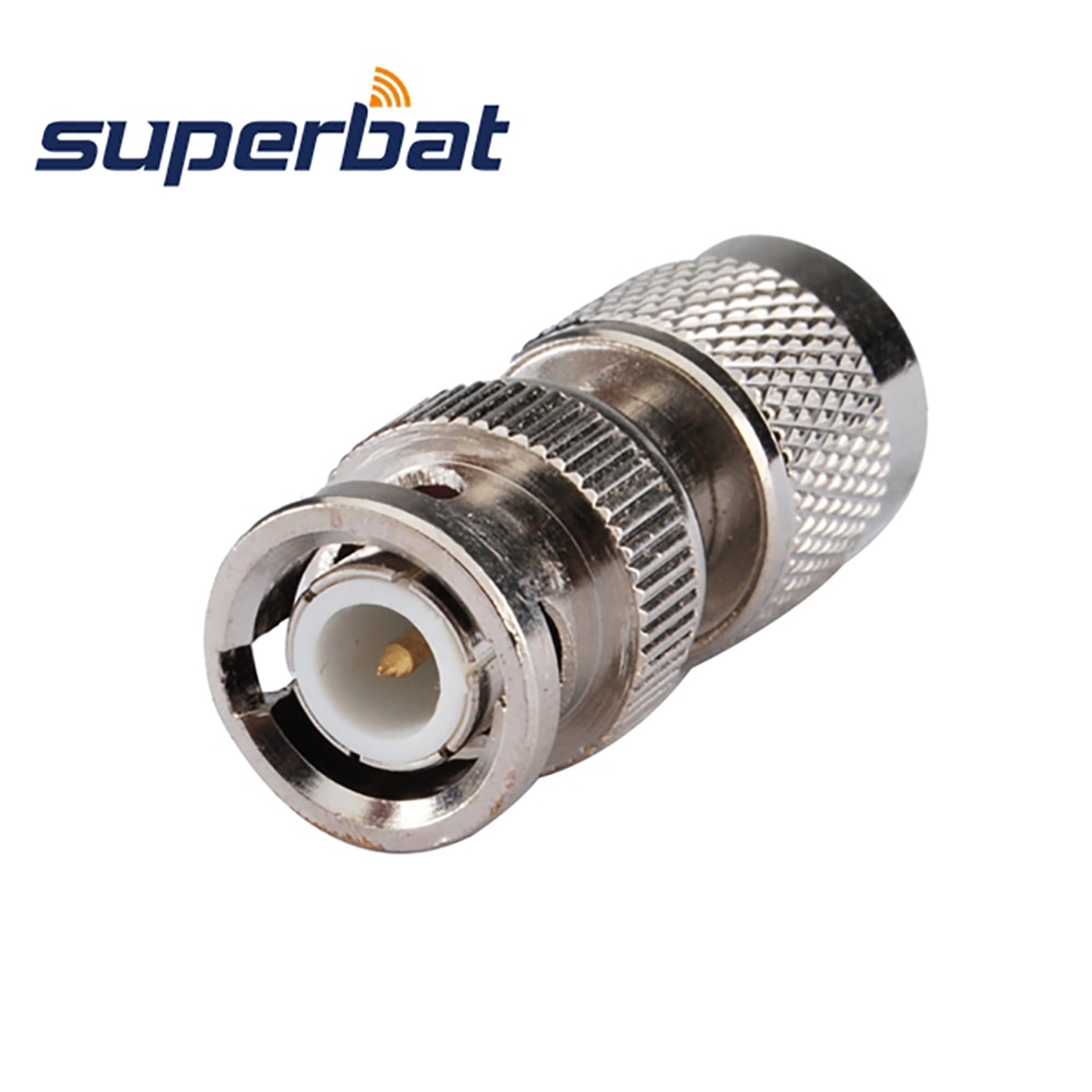 Superbat 5pcs BNC-TNC Adapter BNC Plug to TNC Male Straight RF Coaxial Connector 50 Ohm