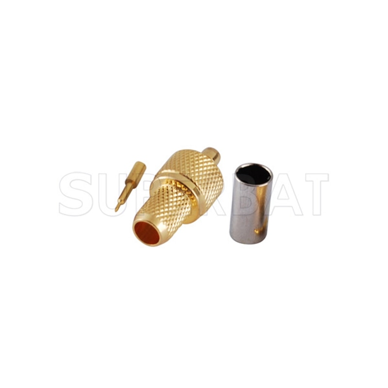 Superbat 10pcs MMCX Crimp Male for Cable RG58 LMR195 RF Coaxial Connector